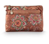 Pip Studio Caryn Cosmetic Bags Combi Mumbai Morning Brown 26x7.5x18cm/2