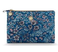Pip Studio Charly Cosmetic Flat Pouch Medium Quilted Daisy Dreams Blue 24x1x15.5cm