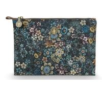 Charly Cosmetic Flat Pouch Medium Tutti i Fiori Blue 24x15.5