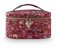 Pip Studio Cleo Beauty Case Flora Bangelore Dark Pink 26x16x16cm