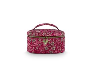 Pip Studio Cleo Beauty Case Quilted Daisy Dreams Red 26x16x16cm