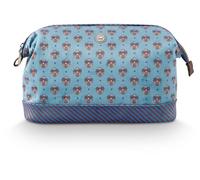 PIP Studio Cooper Kosmetiktäschchen Groß Jaipur Flower BLUE
