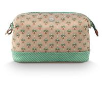 Pip Studio Cooper Cosmetic Purse Large Jaipur Flower Khaki-Green 26x12x18