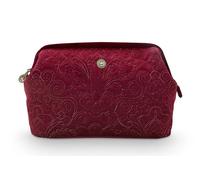 Pip Studio Cosmetic Purse XL Velvet Quiltey Days Red