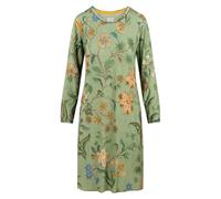 Pip Studio Damen Nachthemd Destiny Long Sleeve Nightdress Safari Bloom, Farbe:Grün, Artikel:-401 Green, Größe:S
