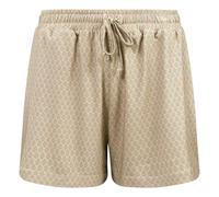 Pip Studio Damen Pyjamahose Loungewear Hose Bob Short Trousers Thousand Leaves, Farbe:Beige, Artikel:-552 Sand, Größe:L