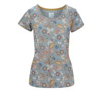 Pip Studio Damen T-Shirt Oberteil Kurzarmshirt Tilly Short Sleeve Top Jameela, Farbe:Blau, Artikel:-Blue, Größe:S
