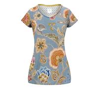 Pip Studio Damen T-Shirt Oberteil Kurzarmshirt Toy Short Sleeve Top Matata, Farbe:Blau, Artikel:-Blue, Größe:S