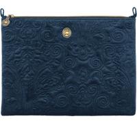 Pip Studio Flache Kosmetiktasche Charly Samt Quilty Days, groß - Blau