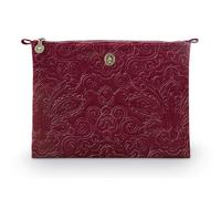 Pip Studio Flaches Necessaire Gross Samt Quiltey Days Rot