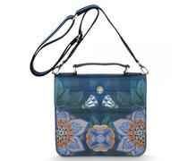 Pip Studio Frances Cross Body Bag Flores Felices Dark Blue 25x9x21.5cm