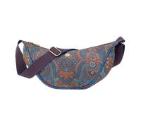 Pip Studio Freya Half Moon Cross Body Bag Jabali Blue 34x10x16cm