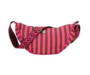 PIP Studio Freya Halbmond Umhängetasche Streifen Grün Rosa
