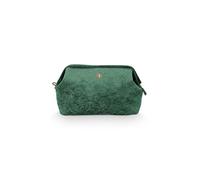 Pip Studio Kosmetiktasche Velvet Quilted | Green - 30 x 20,7 x 13,8 cm