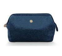 Pip Studio Velvet Quiltey Days Kulturtasche - blue - 30x20,7x13,8 cm
