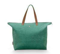 Pip Studio Tote Bag Velvet Quilted Green