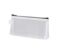 pipisweet 1 x einfaches, transparentes tragbares Netz-Federmäppchen, Stiftetasche, Büro, Studenten, Federmäppchen, Schulbedarf, Stiftebox, Rechnungen, Aufbewahrungstasche, Wt, Einheitsgröße