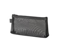 pipisweet 1 x einfaches, transparentes tragbares Netz-Federmäppchen, Stiftetasche, Büro, Studenten, Federmäppchen, Schulbedarf, Stiftebox, Rechnungen, Aufbewahrungstasche, BK, Einheitsgröße