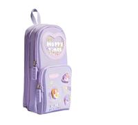 pipisweet 1 x Kawaii-Federmäppchen aus Segeltuch, großes Fassungsvermögen, für Mädchen, Studenten, Schreibwaren, Schulbedarf, Sweet Cone Girl, Einheitsgröße