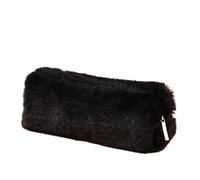 pipisweet Bunte Plüsch-Federmäppchen, Schultasche, Schreibwaren, Federmäppchen, Kawaii-Mädchen, Schulbedarf, Werkzeug, Aufbewahrung, 5 Stück, Schwarz , Einheitsgröße