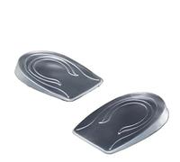 pipisweet Einlegesohlen aus Silikongel, zur Erhöhung der Höhe, Fersenhebe-Einsätze, Schuhfußpflege, elastisches Kissen, Fußgewölbeunterstützung, 1 cm, 2 Stück