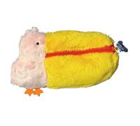 pipisweet Federmäppchen aus Plüsch, Motiv: Pelikan, Weiß, Make-up-Tasche, Stifttasche, Schreibwaren, Aufbewahrungstasche, Cartoon-Federmäppchen, Schulbedarf, rose, S