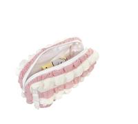 pipisweet Federmäppchen im Kawaii-Stil für Mädchen, niedliches koreanisches Schreibwaren für Büro, Schulbedarf, Studenten, 2 Stück, pink / weiß, Einheitsgröße