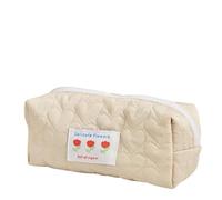 pipisweet Federmäppchen mit Reißverschluss, Reise-Make-up-Organizer-Tasche, für Damen, Kulturbeutel, Waschen, Schreibwaren, Aufbewahrungstasche, Make-up-Organizer-Tasche, beige, Einheitsgröße