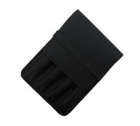 pipisweet Handgefertigter PU-Stifthalter für 4 Stifte, Krokodilmuster, Leder-Federmäppchen, Aufbewahrungstasche, Schreibwaren, Schule, Bürobedarf, 001-1, Einheitsgröße