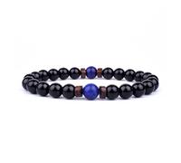 pipisweet Herren-Armband, natürliche Mondstein-Perlen, tibetisches Buddha-Armband, Chakra, Lavastein, Diffusor-Armbänder für Herren, Schmucktropfen, Einheitsgröße, 17 cm, Achat