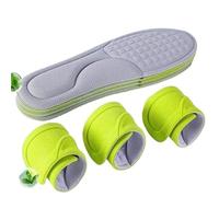 pipisweet Nano-Einlegesohlen aus Memory-Schaum, Uni, weich, schweißabsorbierend, für Damen und Herren, orthopädisches Sportkissen, Grau, 10 Stück, 39-40, 2/12 Stück