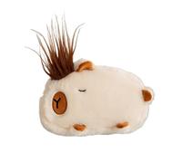 pipisweet Niedliches Capybara Plüsch-Federmäppchen, Kosmetiktasche, Meerschweinchen, Stifteetui, großes Fassungsvermögen, Federmäppchen, Schulbedarf, Schreibwarenbox, weiß, Einheitsgröße