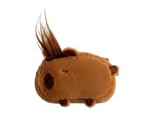pipisweet Niedliches Capybara Plüsch-Federmäppchen, Kosmetiktasche, Meerschweinchen, Stifteetui, großes Fassungsvermögen, Federmäppchen, Schulbedarf, Schreibwarenbox, coffee, Einheitsgröße