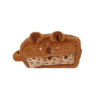 pipisweet Plüschpuppe, weich, gefüllt, Capybara-Stifttasche, Cartoon, niedliches Plüsch-Federmäppchen, Tier, Kawaii, Schreibwaren-Tasche, Geschenk, a, Einheitsgröße