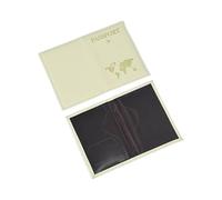 pipisweet Reisepasshülle mit Flugzeugkarte, bedruckt, Reisepasshülle, PU, Ausweishülle, Reisezubehör, aprikose, Einheitsgröße