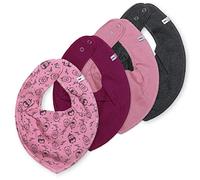 Pippi 4er Set Baby Halstücher Dreieckstücher Mix (Eule)