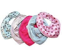 Pippi Baby Halstuch 5er Pack Dreieckstücher (Sternchen-5er-Mix)