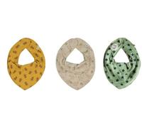 Pippi Baby Kinder Halstuch Dreieckstuch 3er-Set Früchte und Elefanten