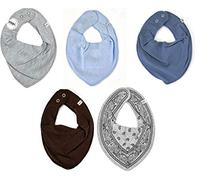 Pippi Halstuch 5er Pack Baby Dreieckstücher Halstücher SPARPACK (All Cloudy Day)