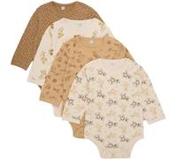 PIPPI Unisex Baby Body LS AO-printed (4-pack) Formender Body, TRUE, 74