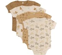 PIPPI Unisex Baby Body SS AO-printed (4-pack) Formender Body, TRUE, 86