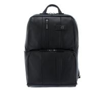 Piquadro - 15,6"-Laptop-Rucksack aus Leder, Urban Line - Schwarz - Herren