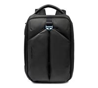 Piquadro - 15,6"-Laptop-Rucksack - Leder und Funktionsgewebe - Schwarz - Herren