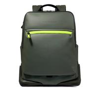 PIQUADRO 15,6 Zoll Laptop-Rucksack mit zwei Fächern und Brustgurt C2OW, grün, grün, 34 X 43 X 16 (cm)