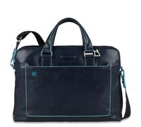 Piquadro - 40 cm Businesstasche - Hochwertiges Leder - Blau - Für Herren