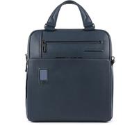Piquadro Akron Aktentasche Leder 33 cm Laptopfach blue