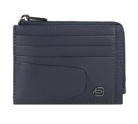 Piquadro Akron Kreditkartenetui RFID Schutz Leder 11.5 cm blau