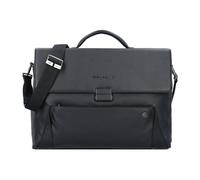Piquadro Pan Aktentasche Leder 42 cm Laptopfach black