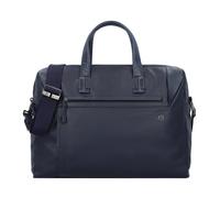 Piquadro Aktentasche Leder 43.5 cm Laptopfach blau