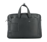 Piquadro Aktentasche Leder 44 cm Laptopfach blau